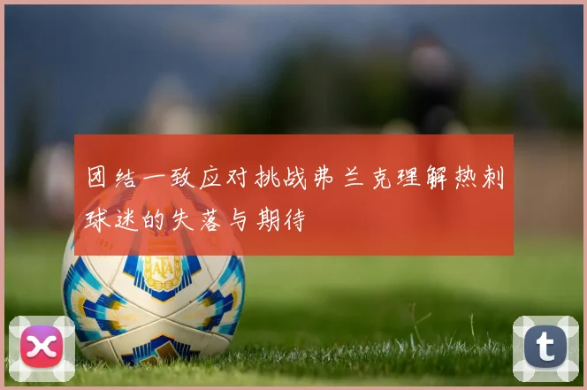 团结一致应对挑战弗兰克理解热刺球迷的失落与期待
